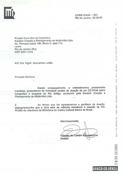 Carta do Banco do Brasil