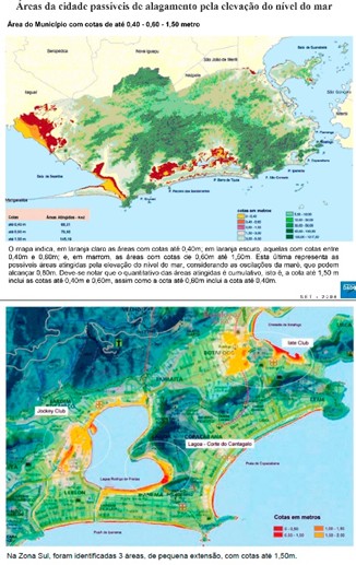 Mapa de áreas alagáveis do Rio — IPP