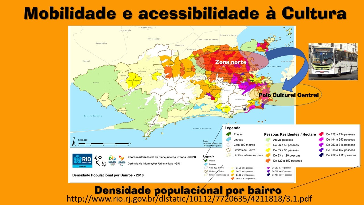 Mapa de densidade populacional por bairro