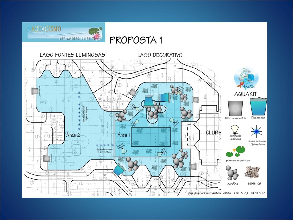 Proposta 1 — planta baixa do lago